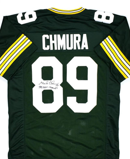 Mark Chmura Signed Green Bay Packers Custom Jersey - SB Champs Inscribed