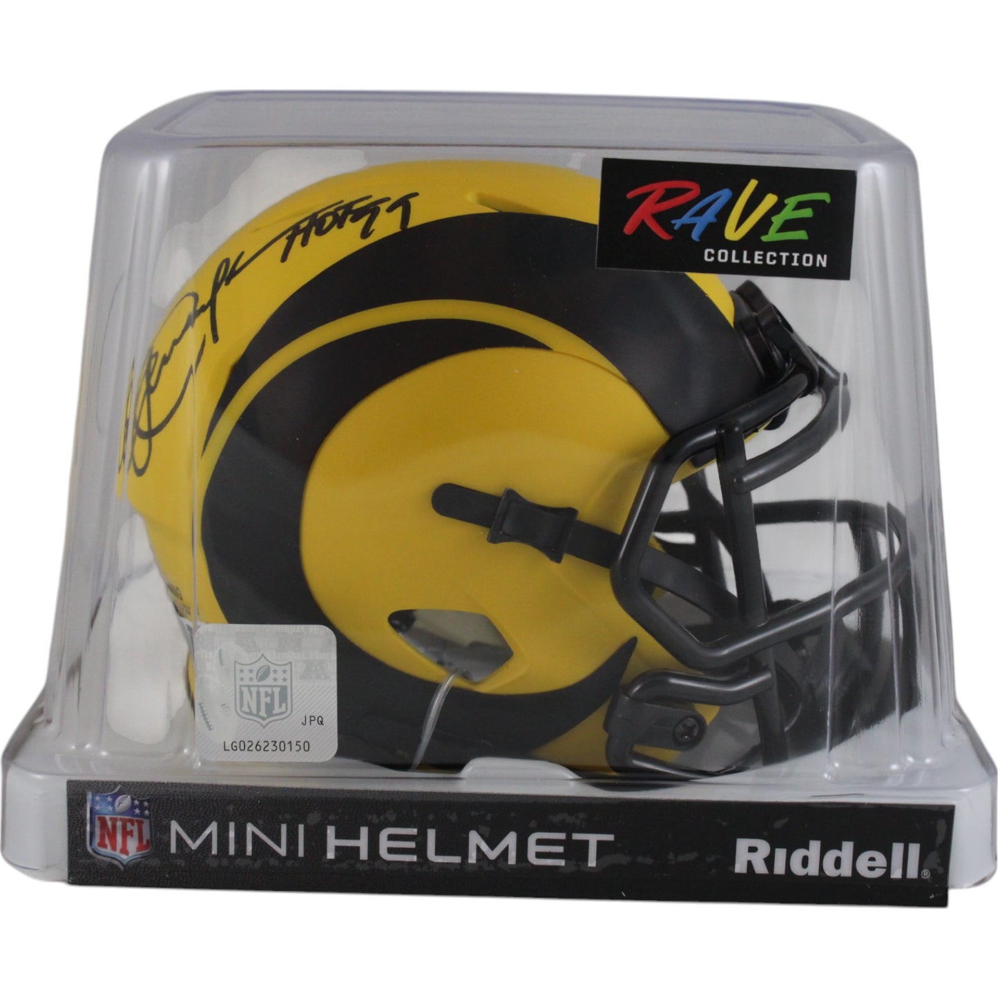 Eric Dickerson Signed Los Angeles Rams Rave Edition Mini Helmet (HOF)