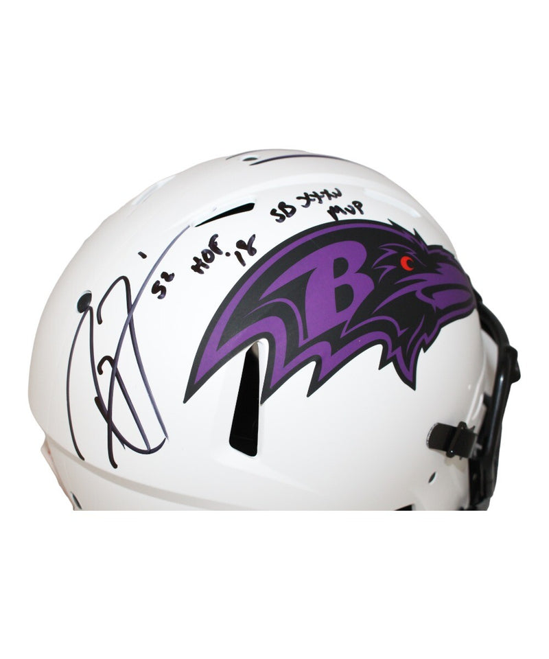 Ray Lewis Signed Baltimore Ravens Authentic Full Size Lunar Helmet