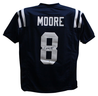 Elijah Moore Signed Ole Miss Style Custom Football Jersey Beckett
