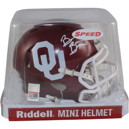 Brian Bosworth Autographed Oklahoma Sooners Mini Helmet (BAS Witnessed)