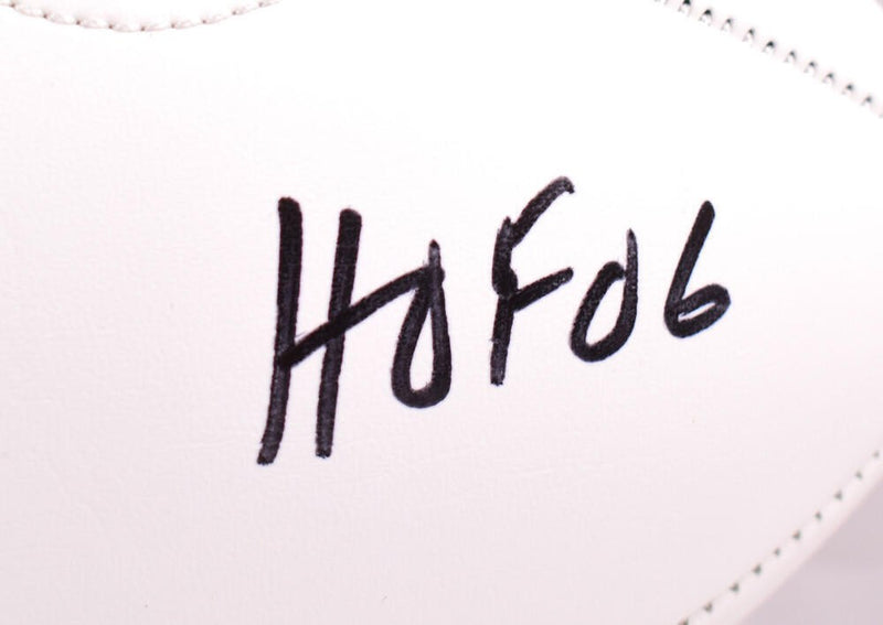 Warren Moon Signed Minnesota Vikings Logo Football (HOF Inscription)