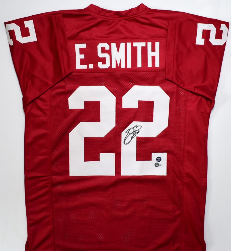Emmitt Smith Signed Arizona Cardinals Style Custom Red Jersey