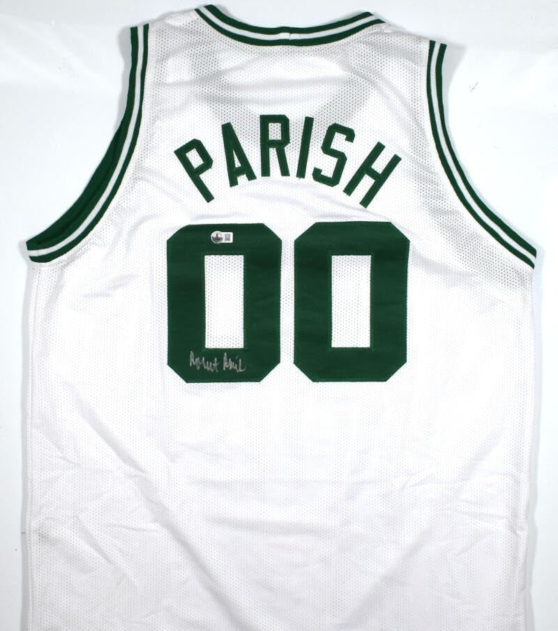 Robert Parish Autographed White Custom Basketball Jersey