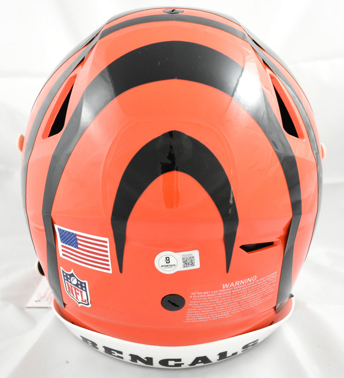 Ja'Marr Chase Signed Cincinnati Bengals Full Size Speedflex Helmet