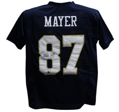 Michael Mayer Signed Notre Dame Custom College Style Jersey Beckett