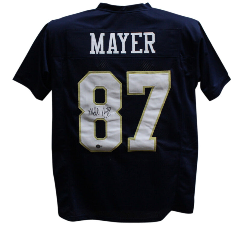 Michael Mayer Signed Notre Dame Custom College Style Jersey Beckett