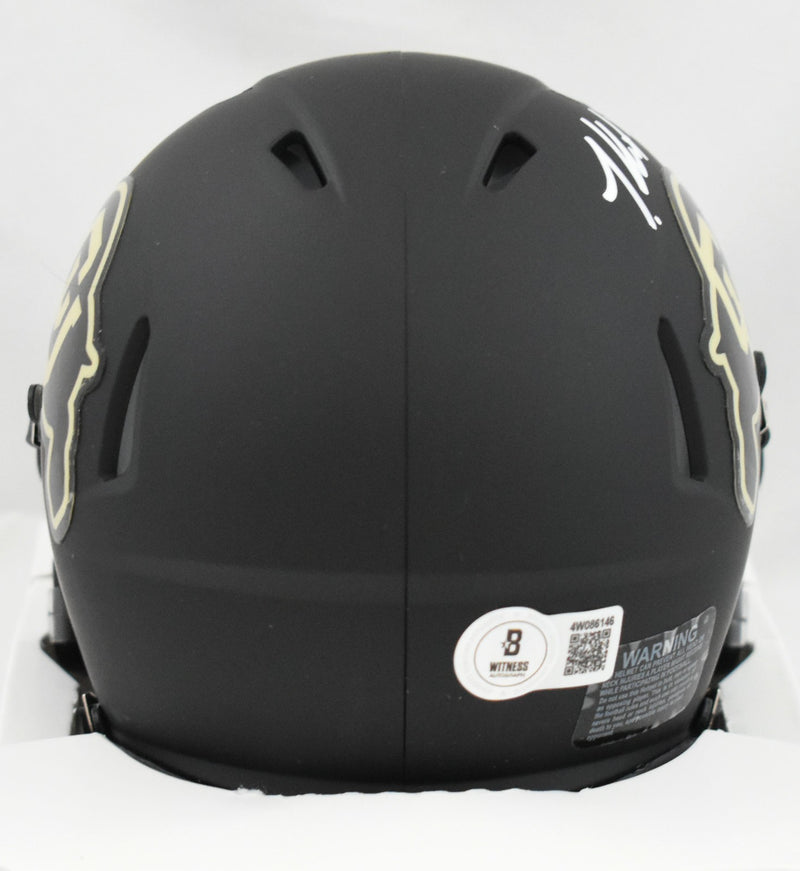 Travis Hunter Signed Colorado Buffaloes Speed Mini Helmet