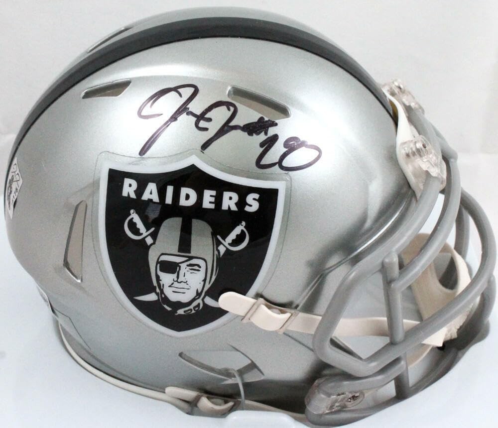 Josh Jacobs Autographed Las Vegas Raiders Flash Speed Mini Helmet