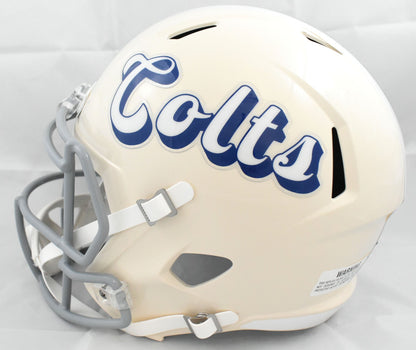 Keenan Allen Autographed Indianapolis Colts Full Size Retro Speed Helmet