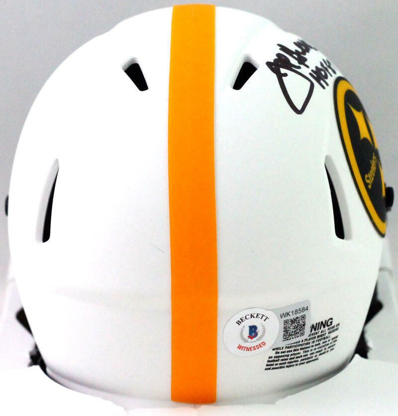 Joe Greene Signed Pittsburgh Steelers Lunar Speed Mini Helmet