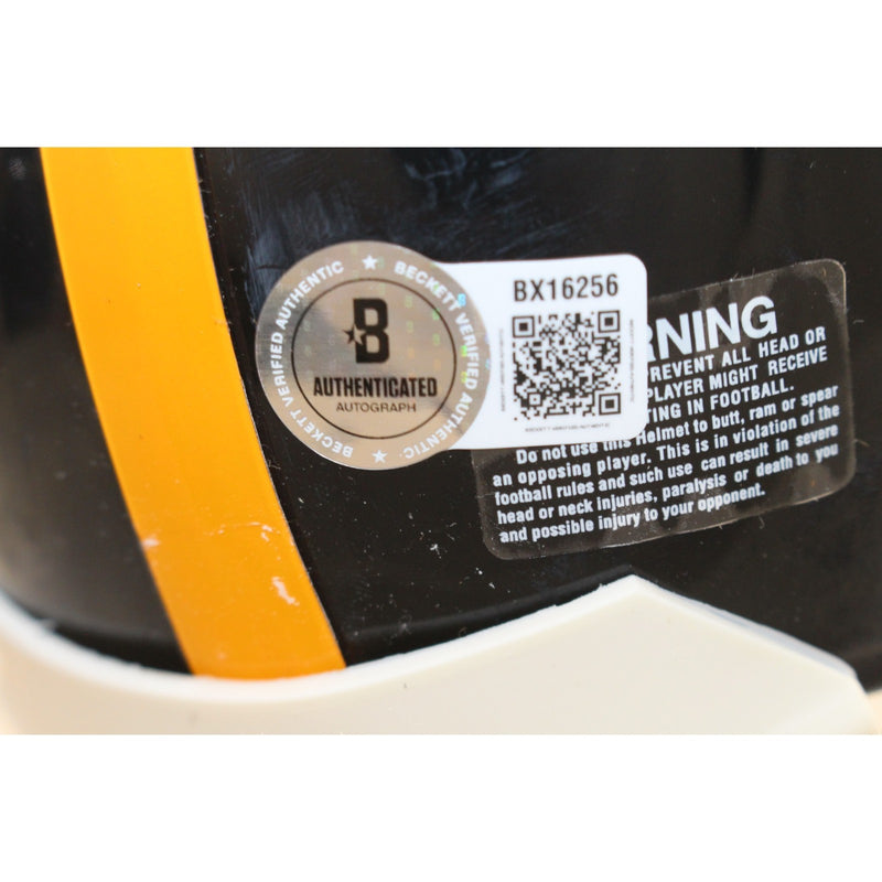 John Stallworth Signed Pittsburgh Steelers VSR4 Throwback Mini Helmet