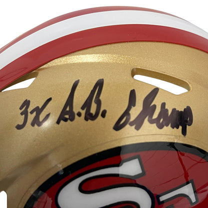 John Taylor Signed San Francisco 49ers Mini Helmet (3x SB Champs)