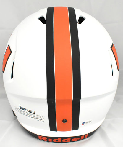 Ray Lewis Signed Miami Hurricanes Full Size Lunar Speed Helmet