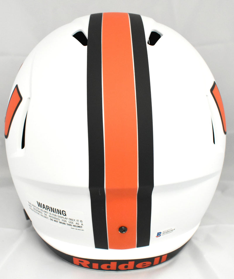 Ray Lewis Signed Miami Hurricanes Full Size Lunar Speed Helmet