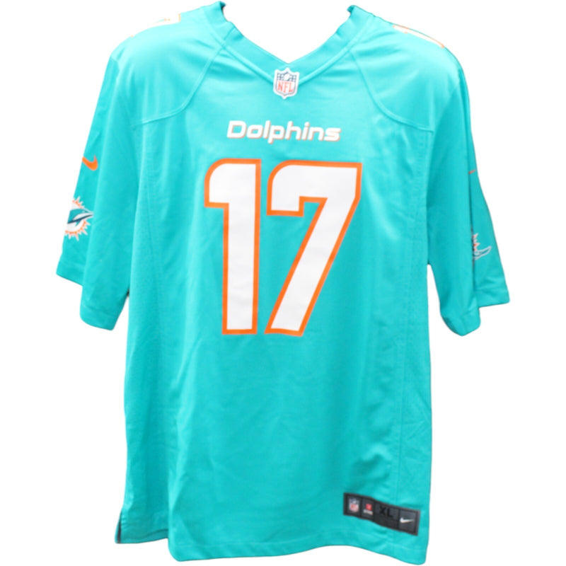 Jaylen Waddle Autographed Miami Dolphins Aqua Nike Game Jersey