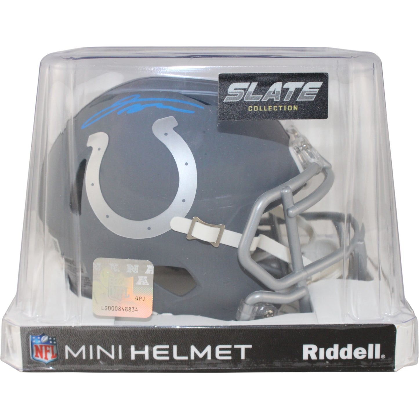 Jonathan Taylor Autographed Indianapolis Colts Slate Mini Helmet