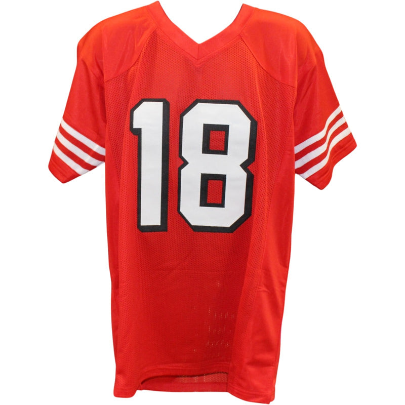 Eddie Pineiro Autographed Red Custom Jersey