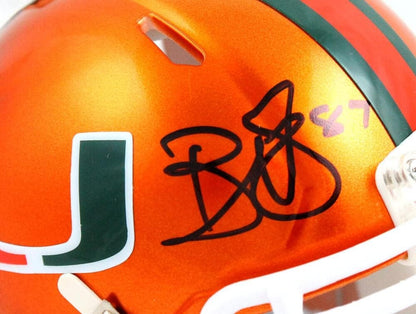 Reggie Wayne Signed Miami Hurricanes Flash Speed Mini Helmet
