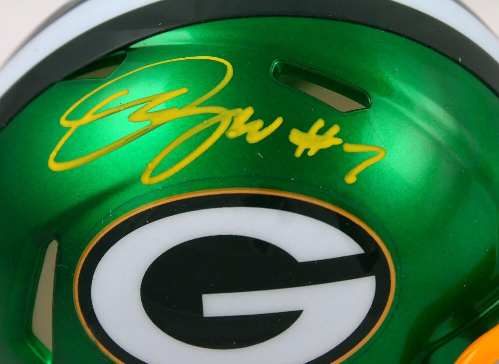 Quay Walker Signed Green Bay Packers Flash Speed Mini Helmet