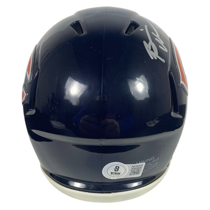 Brian Urlacher Signed Chicago Bears Mini Helmet HOF 18 BAS