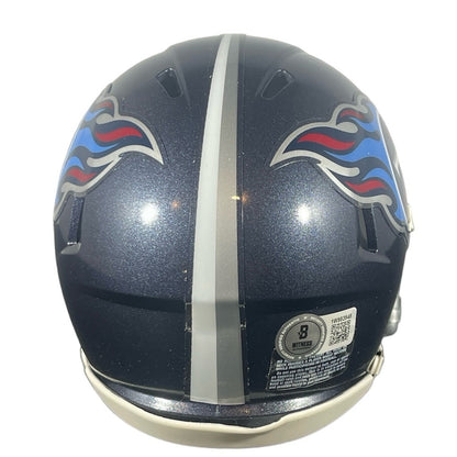 Tony Pollard Signed Tennessee Titans Speed Mini Helmet Beckett COA