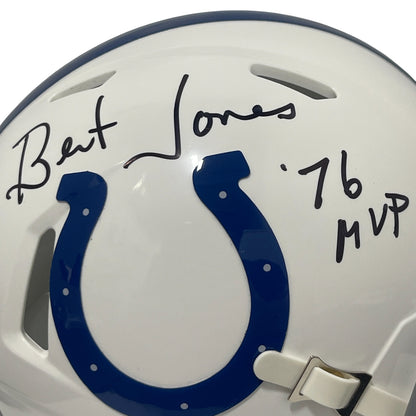 Bert Jones Signed Baltimore Colts Speed Mini Helmet with '76 MVP Inscription