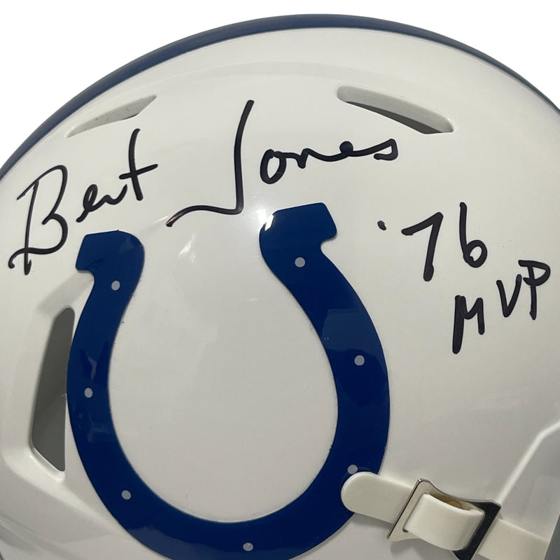 Bert Jones Signed Baltimore Colts Speed Mini Helmet with '76 MVP Inscription