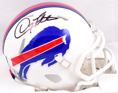 Doug Flutie Signed Buffalo Bills Speed Mini Helmet - Black