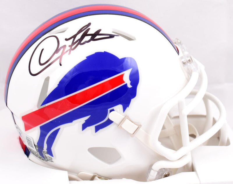 Doug Flutie Signed Buffalo Bills Speed Mini Helmet - Black