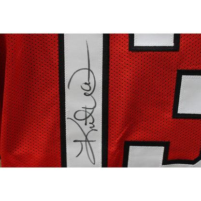 Kurt Warner Autographed Red Pro Style Custom Jersey