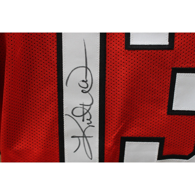 Kurt Warner Autographed Red Pro Style Custom Jersey