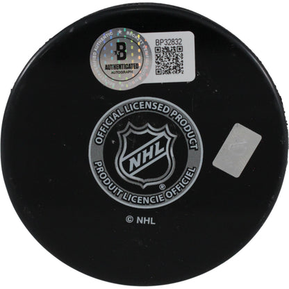Tim Thomas Autographed Boston Bruins Puck (2011 SC Champs Inscription)