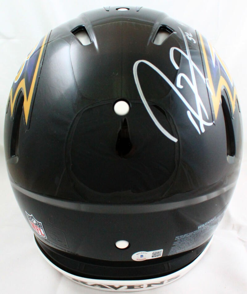 Ray Lewis Signed Baltimore Ravens Full Size Speed Authentic Helmet HOF