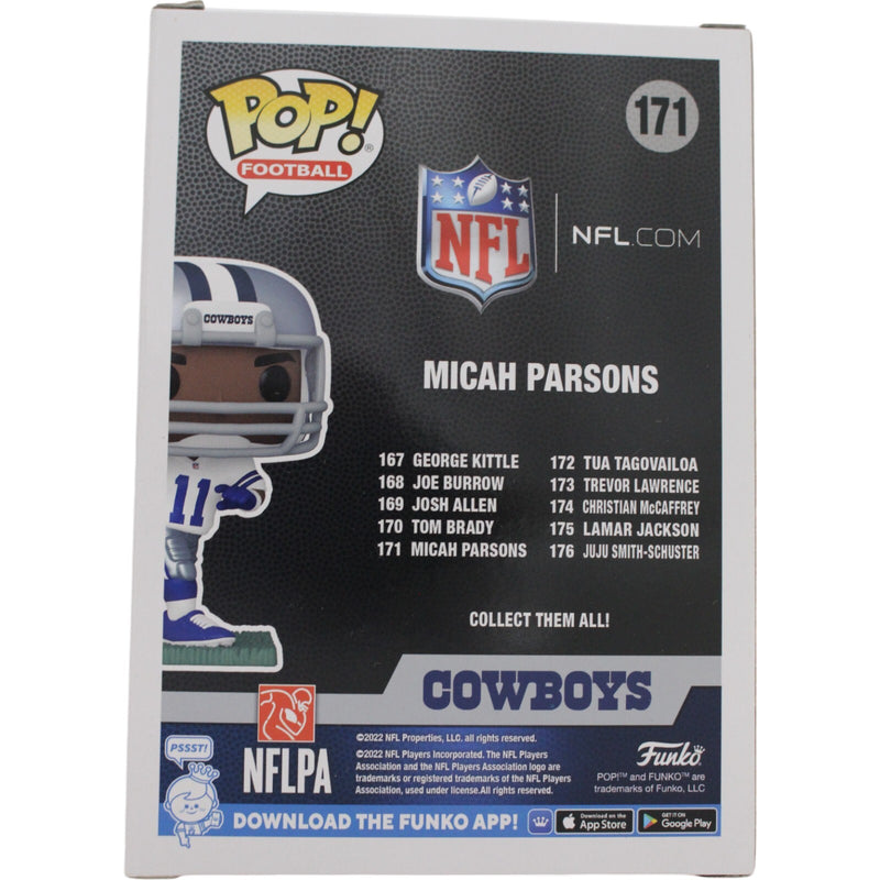 Micah Parsons Dallas Cowboys Signed Funko Pop! #171