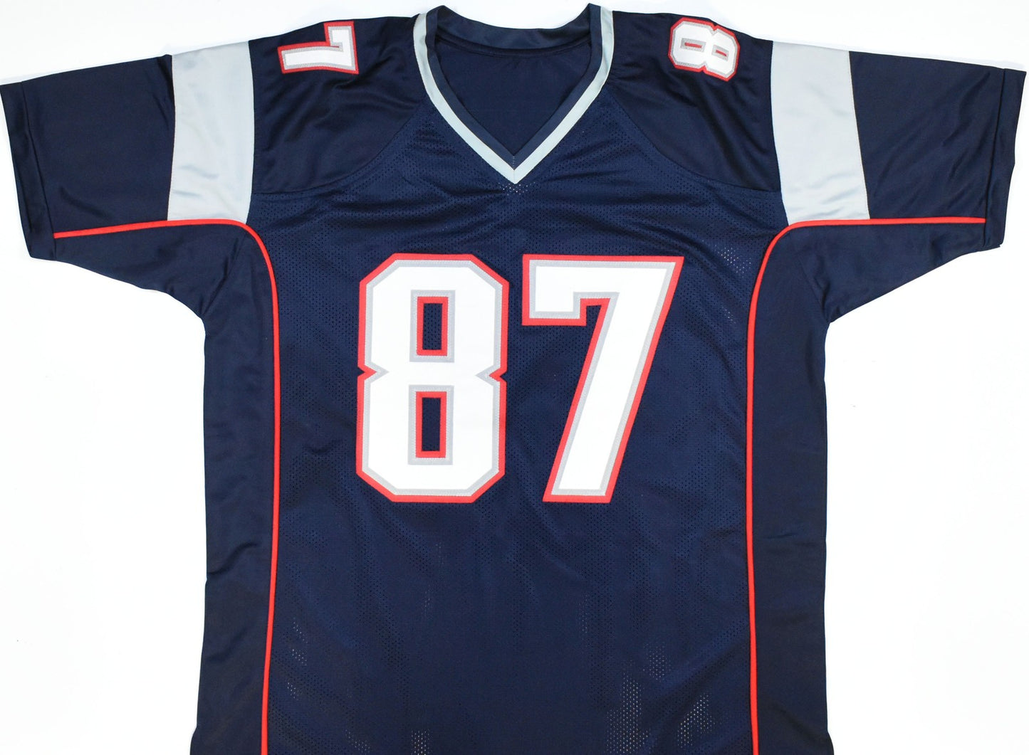Rob Gronkowski Autographed New England Patriots Custom Blue Jersey