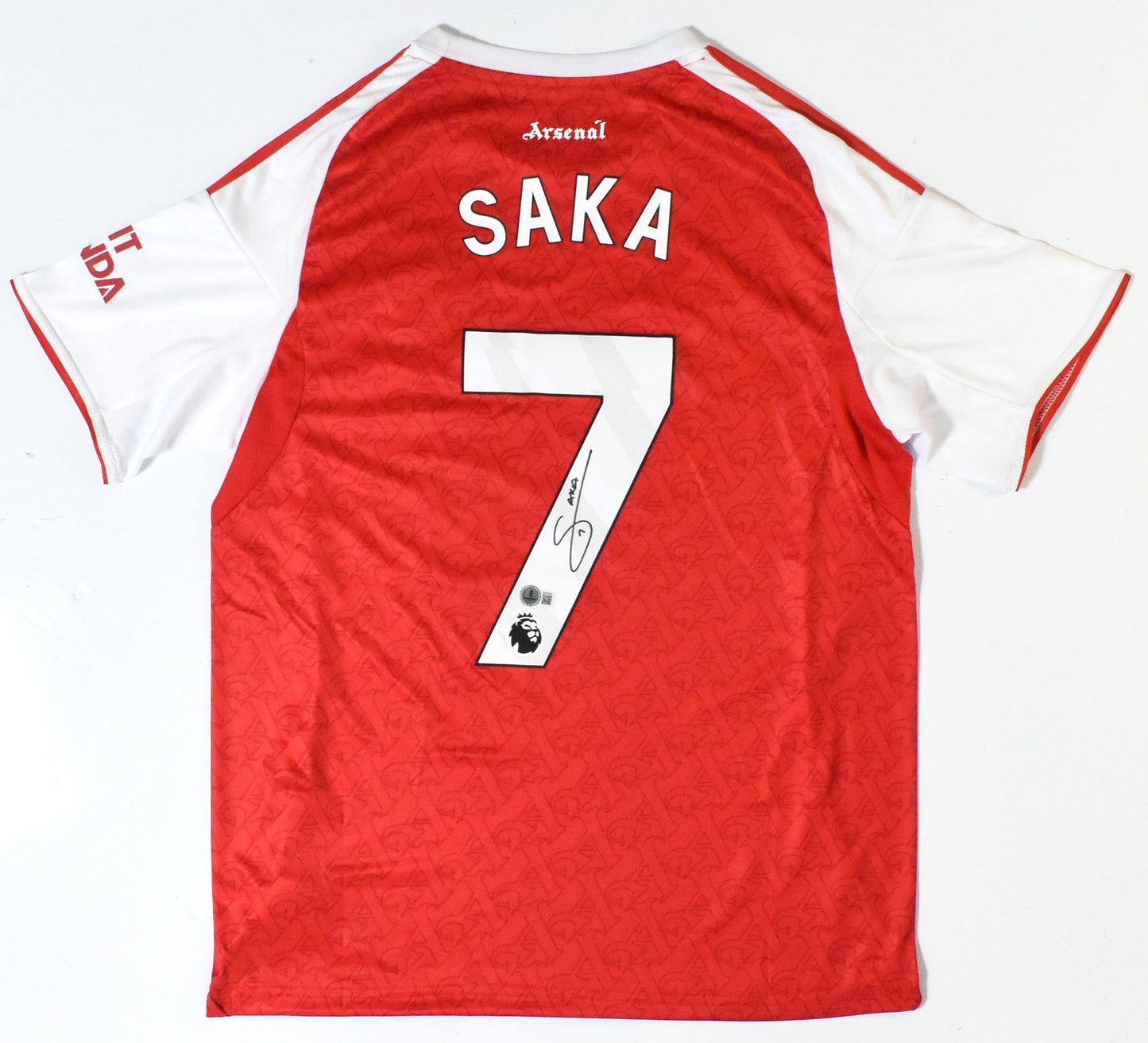 Bukayo Saka Signed Arsenal FC Home Jersey