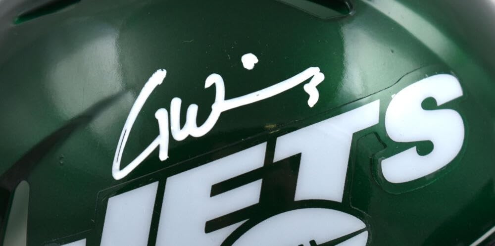 Garrett Wilson Signed New York Jets Speed Mini Helmet - White