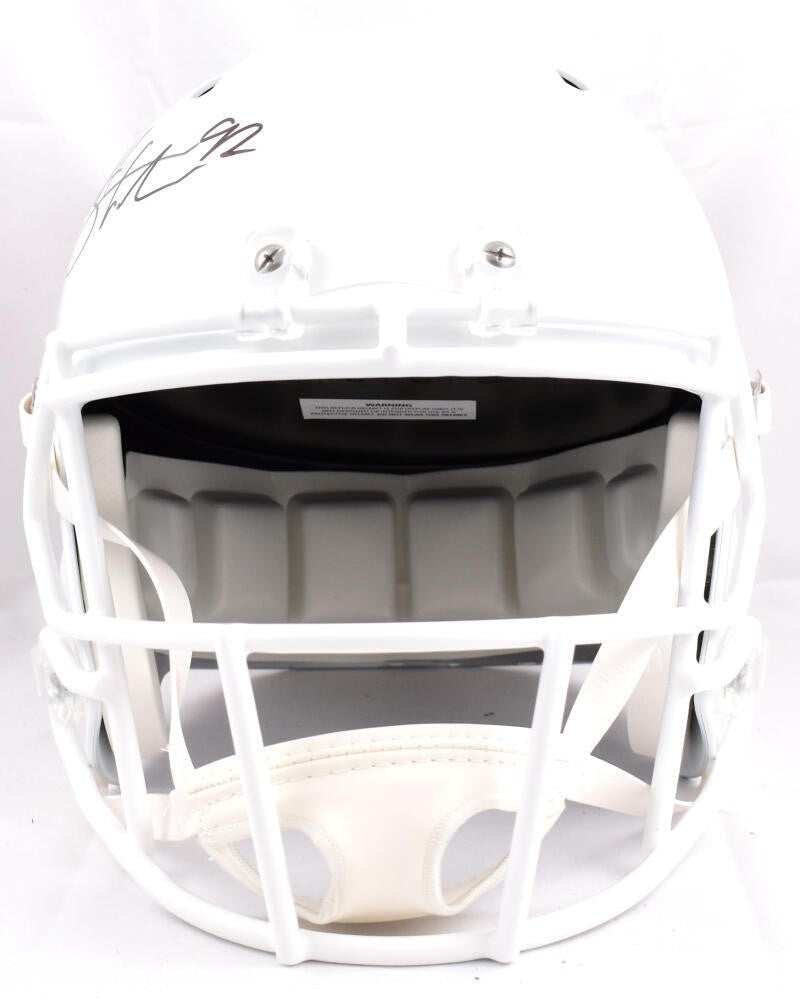 TJ Watt and Michael Strahan Autographed NFL Full Size Speed Helmet