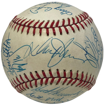 1989 New York Mets Team Signed Baseball JSA LOA
