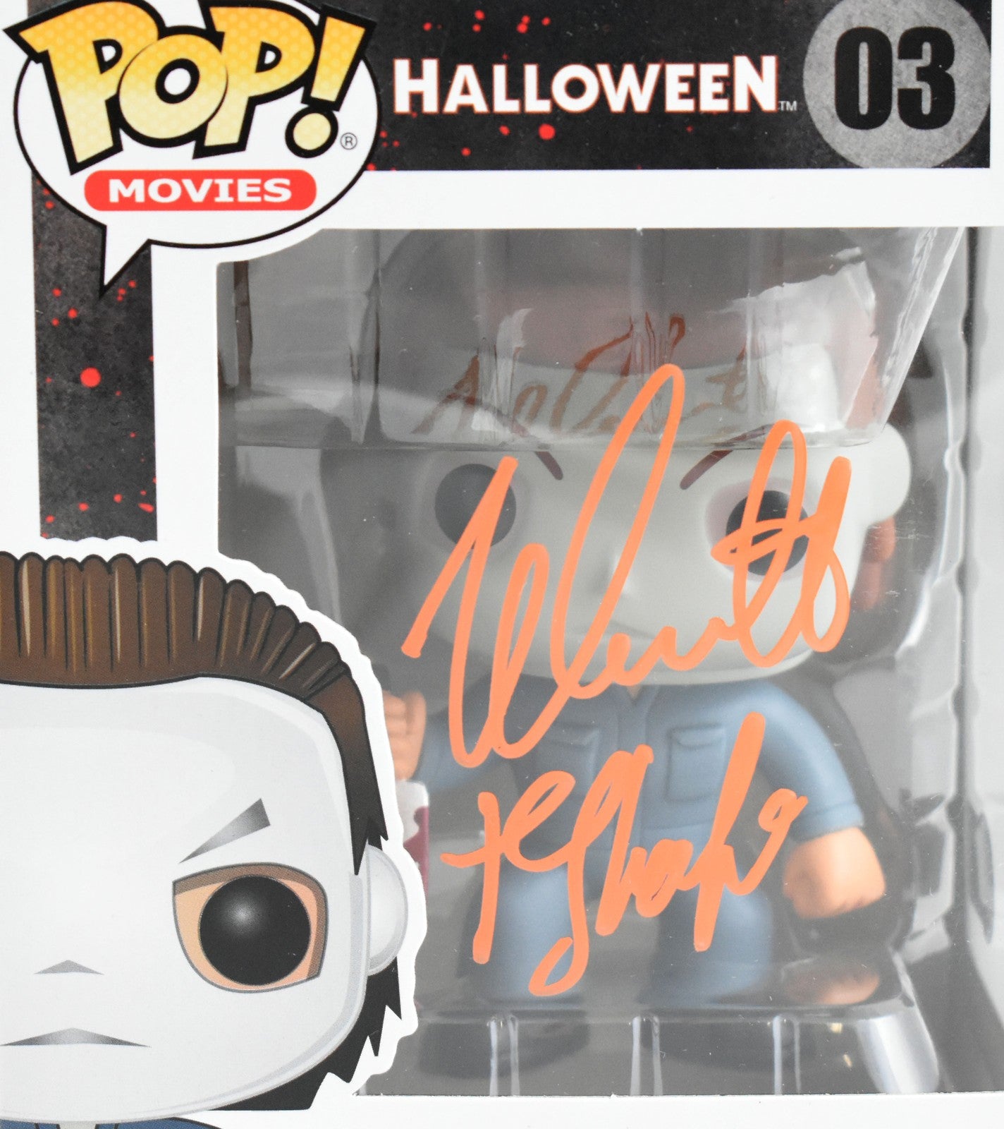 Nick Castle Signed Michael Myers Funko Pop #03 Inscribed "The Shape"