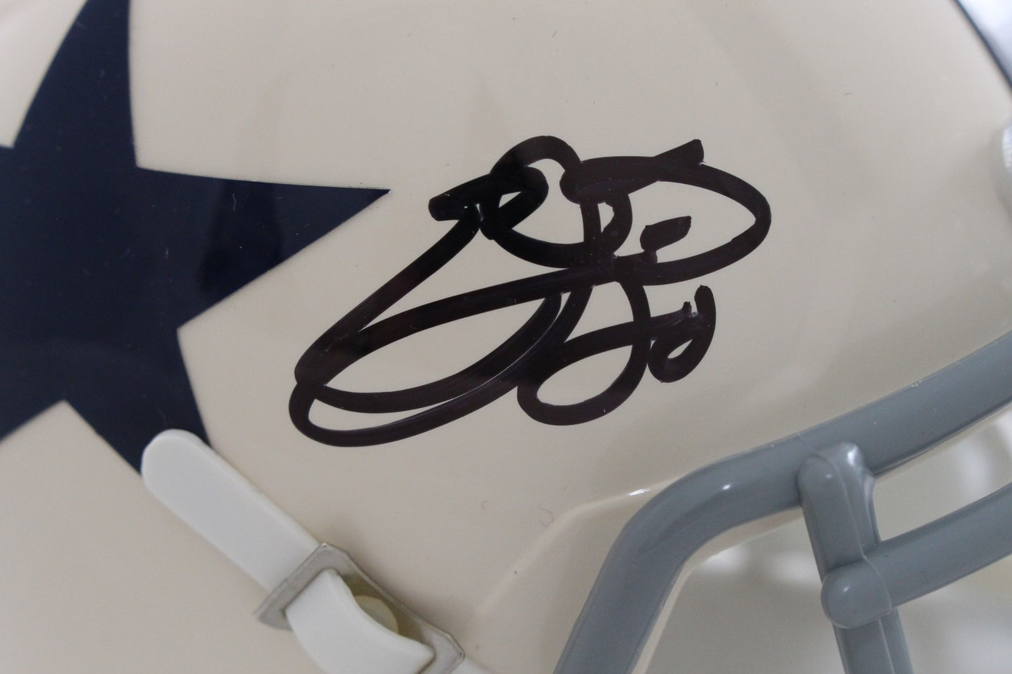 Emmitt Smith Autographed Dallas Cowboys Throwback Mini Helmet