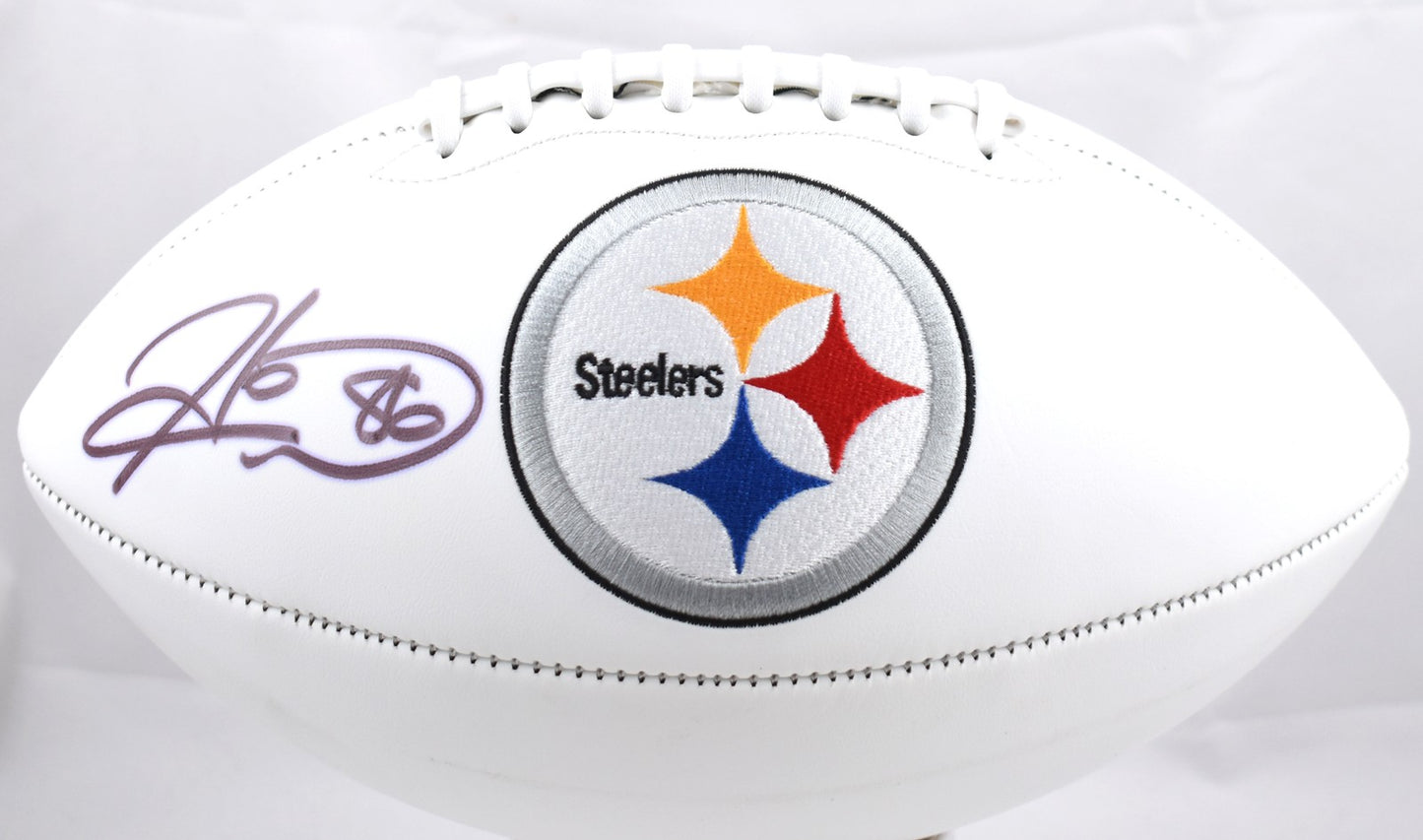 Hines Ward Autographed Pittsburgh Steelers Logo Football