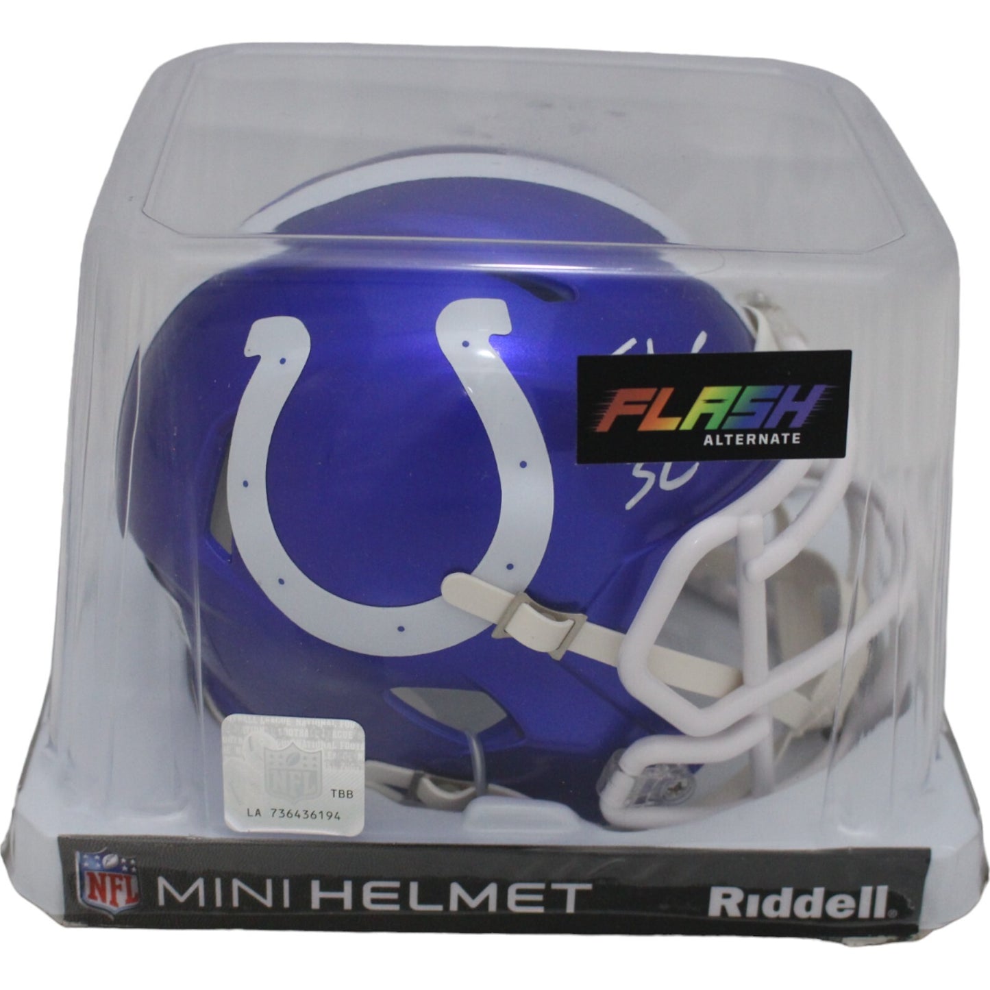Edgerrin James Signed Indianapolis Colts Flash Alternate Mini Helmet