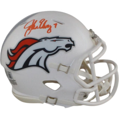 John Elway Denver Broncos Autographed 2024 Alternate Mini Helmet