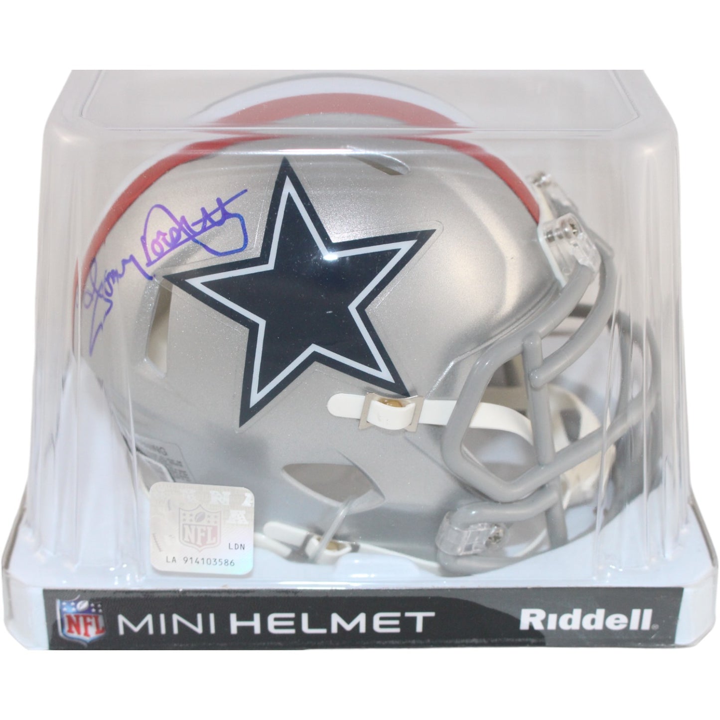 Tony Dorsett Autographed Dallas Cowboys 1976 Throwback Mini Helmet