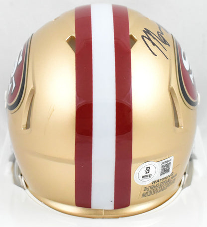 Mykel Williams Signed San Francisco 49ers Black Speed Mini Helmet