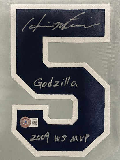 Hideki Matsui Signed New York Yankees Custom Jersey (2 Inscriptions) BAS