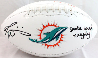 Ricky Williams Signed Miami Dolphins Logo Football - SWED Inscription