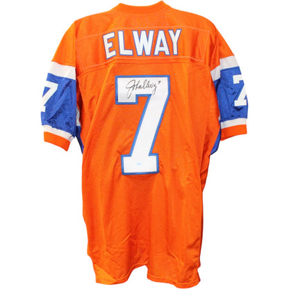 John Elway Signed Denver Broncos Mitchell & Ness Throwback Jersey